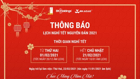 THÔNG BÁO NGHỈ TẾT SỚM TỪ 01/02/2021